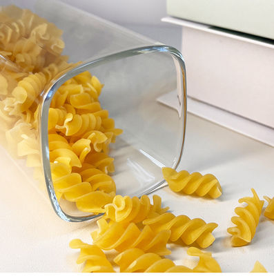 Vaso di vetro con coperchio in acciaio inossidabile per conservare frutta secca, snack e altro in cucina