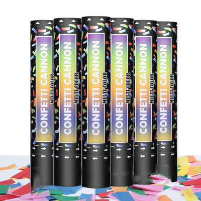 40cm Multicolor Biodegradable Party Popper Confetti Cannoni per celebrazioni colorate