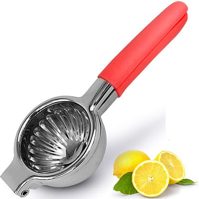 Succatore manuale di limoni con maniglia in gomma di silicone e design in acciaio inossidabile