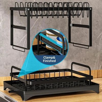 85*32*15cm Rack organizzatore per asciugatura sostenibile e igienica dei piatti