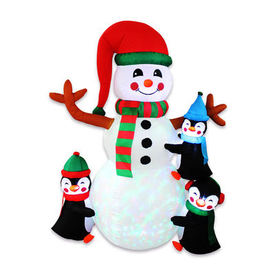 Festa e Decorazione di Natale Luci a LED Babbo Natale gonfiabile con logo personalizzato
