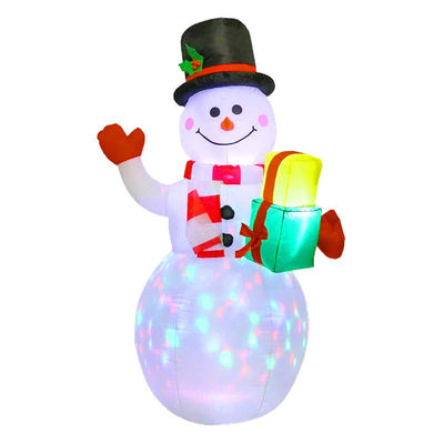 Decorazioni natalizie per giardini all'aperto e all'interno 6 piedi Natale gonfiabili Babbo Natale con luci a LED Verde