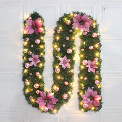 Pre Lit corona per Shopping Mall Hotel Outdoor Decorative Door Hanging Decorazione