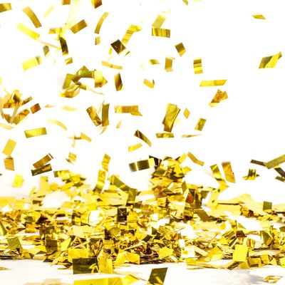 Purple 2*5cm Party Popper Confetti Cannon Biodegradabile Rettangolo Rotondo Forma di Cuore Verde Bianco Nero Confetti Fogli d'Oro Free Sample