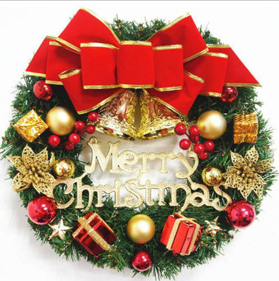 Coroncino XMAS rotondo per porta d'ingresso Coroncino di caduta con logo personalizzato