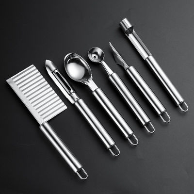 Ristorante cucina gadget set 6 pezzi in acciaio inossidabile utensili da frutta multifunzionale