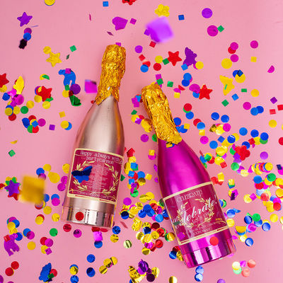 Logo personalizzato bottiglia di champagne Popper festa l'ultimo accessorio di celebrazione dell'anno
