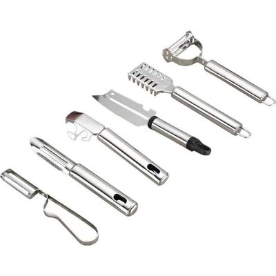 304 Stainless Steel Set di gadget da cucina 6 in 1 per l'accoppiamento di frutta e di verdura