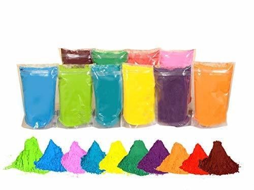 13*18cm Dimensione Rainbow Run Amido di mais per le feste Amido colorato