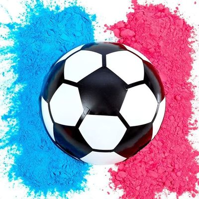 Sesso rivelare Requisiti Confetti Polvere di riempimento 14*14*14cm Calcio per le celebrazioni del bambino