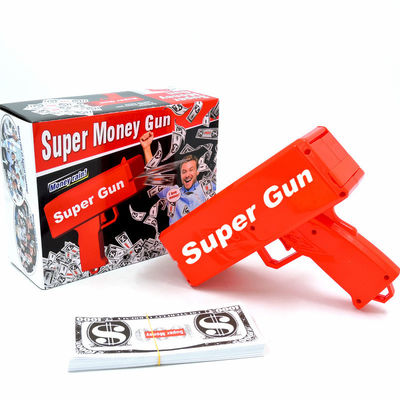 18.5cmX8cmX17.5cm Pistola di plastica a getto di moneta per matrimonio Bar Gioco Attrezzi atmosferici