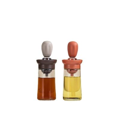 Olio di vetro superiore per la misurazione dell'olio e dell'aceto Dispenser bottiglia per cucina 6.45 * 20cm