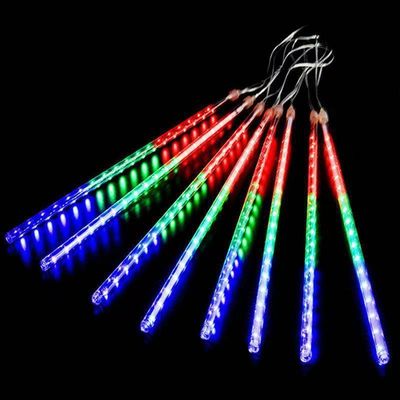 Fate di pioggia cadente luci a corda a LED in cubo per la decorazione della casa di festa di vacanza