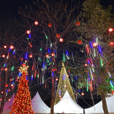 Fate di pioggia cadente luci a corda a LED in cubo per la decorazione della casa di festa di vacanza