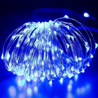 7/22/32m Acque resistenti LED Solar Copper Wire Luci per alberi di Natale con materiale PVC caldo