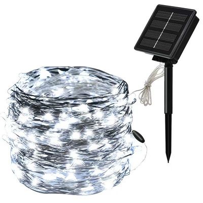 7/22/32m Acque resistenti LED Solar Copper Wire Luci per alberi di Natale con materiale PVC caldo