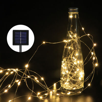 Luci a corda per il matrimonio di Natale 7-102m impermeabile batteria bianca calda/USB/solare
