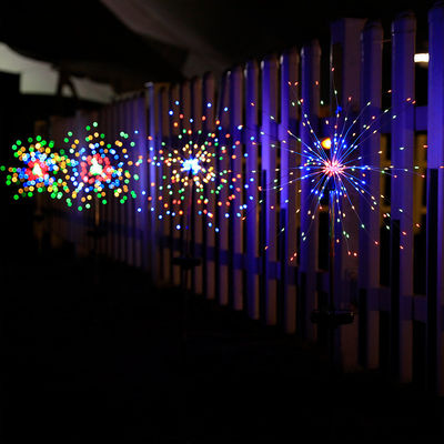 IP65 Rated Terra di prato solare inserire fuochi d'artificio luci per la decorazione delle vacanze OEM ODM