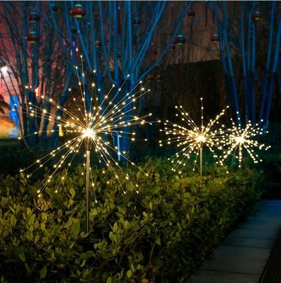 IP65 Rated Terra di prato solare inserire fuochi d'artificio luci per la decorazione delle vacanze OEM ODM