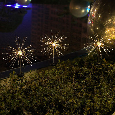 IP65 Rated Terra di prato solare inserire fuochi d'artificio luci per la decorazione delle vacanze OEM ODM