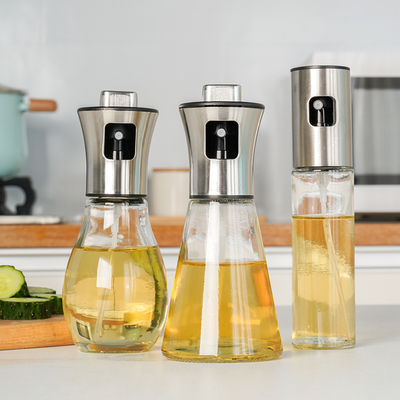 200 ml Spruzzatore di olio d'oliva di vetro Bottiglia di aceto per cucina Insalate BBQ utensili da cucina