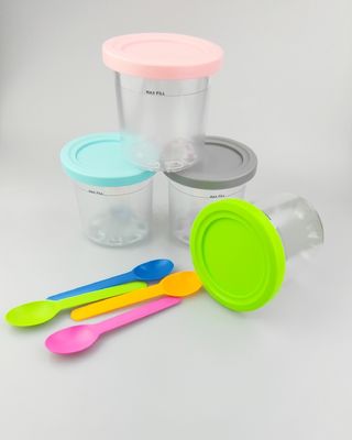 4 Pcs 600ML contenitori di gelato per NC299AMZ NC300s serie Riutilizzabile ed ecologico