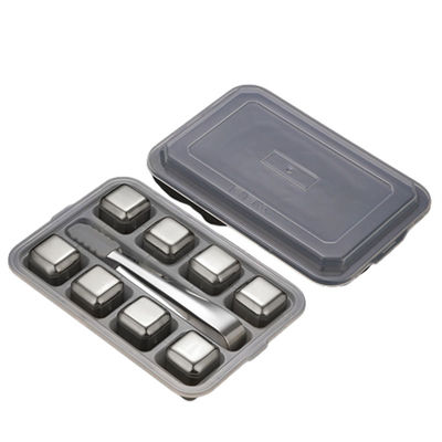 Stoccati 304 in acciaio inossidabile Set regalo di Whiskey Stone 8pcs/set per raffreddare il vino rosso