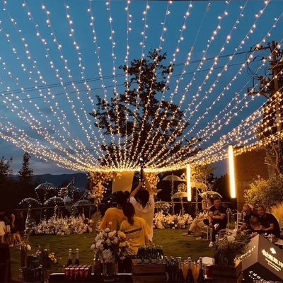 Acqua resistente all'aria aperta 300m LED viola Fairy Lights Corde Ghirlanda per Decorazioni natalizie