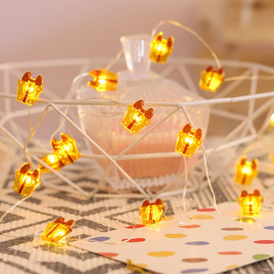 Fairy Star Lights LED String Nero Luci di Natale Decorazioni con logo personalizzato