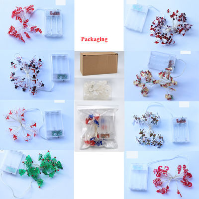 Fairy Star Lights LED String Nero Luci di Natale Decorazioni con logo personalizzato