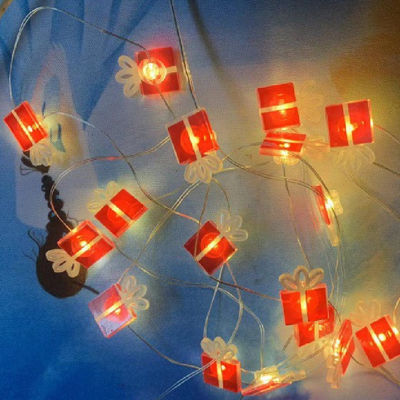 Luci di Natale a LED rosso Uomo di neve a corda Babbo Natale Stella Prodotto decorativo per le vacanze