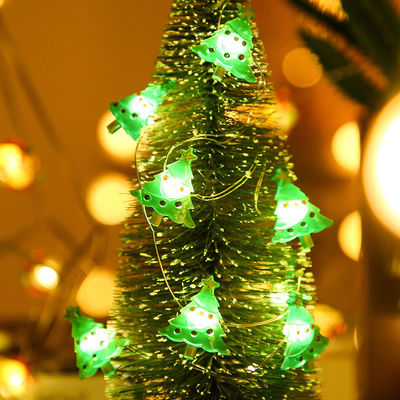 Luci di Natale a LED rosso Uomo di neve a corda Babbo Natale Stella Prodotto decorativo per le vacanze