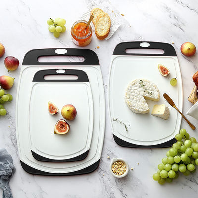Tavola da taglio di plastica nera multifunzionale per cucina 3pcs accessori alimentari