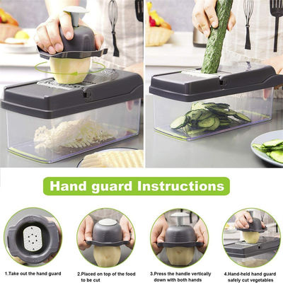 Tagliatrice di cipolle multifunzionale portatile Tagliatrice di frutta Tagliatrice di patate Scutter Best Sell 12 in 1