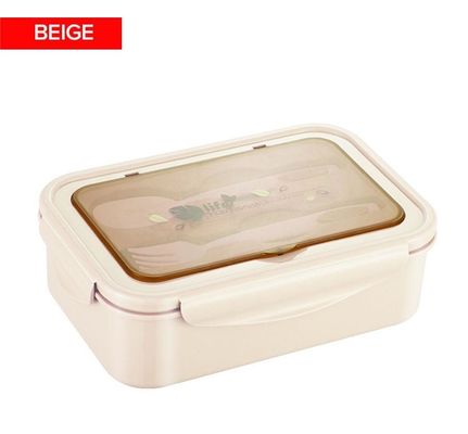 Scatola di pranzo per bambini/adulti PP5 1400 ml congelabile al forno a microonde sicuro senza BPA con forchetta a cucchiaio