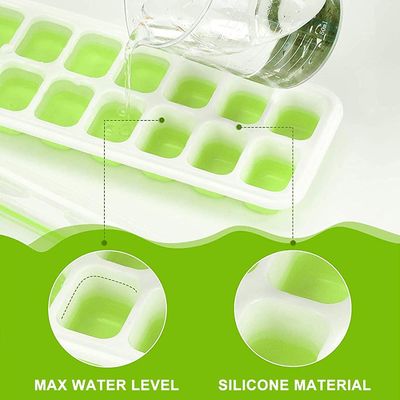 14-Taliere a cubetti di ghiaccio in materiale TPE PP con coperchio rimovibile resistente al versamento e facile da rilasciare