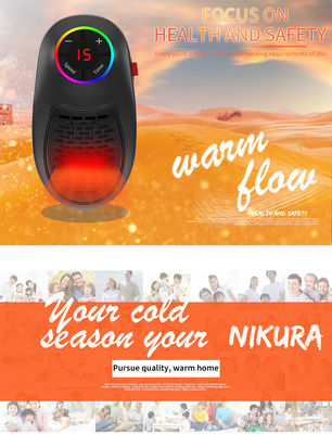 Home Caldaio invernale Riscaldatori elettrici Termostato regolabile Plug-in per inverno accogliente
