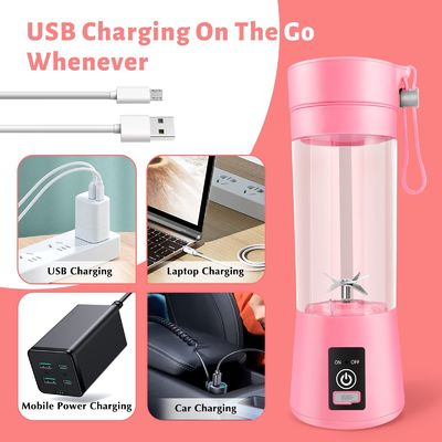 380 ml di capacità Mini Blender USB ricaricabile Succo di frutta portabile Succiatore Coppa per la casa