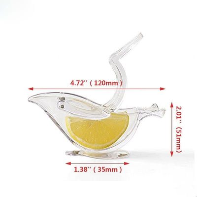 In magazzino Portatile trasparente Acrilico Manuale Frutta Succatore di Limoni Manuale Squeezer di Limoni Uccello