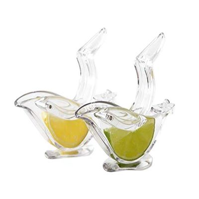 In magazzino Portatile trasparente Acrilico Manuale Frutta Succatore di Limoni Manuale Squeezer di Limoni Uccello