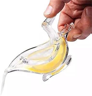 In magazzino Portatile trasparente Acrilico Manuale Frutta Succatore di Limoni Manuale Squeezer di Limoni Uccello