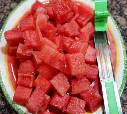 Tagliatore di anguria in acciaio inossidabile Tagliatore di succo per cubo di succo rinfrescante