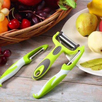 Practical PP RUBBER Vegetable Peeler per la scorzazione senza sforzo di frutta e verdura