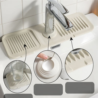 Protezione da spruzzo da lavandino in silicone, maniglia di cattura per gocciolante, pad di drenaggio, tappetino assorbente per OEM/ODM