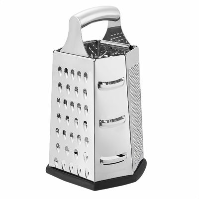 Best seller accessori da cucina 6 lato grater di formaggio manuale in acciaio inossidabile 410
