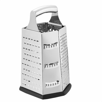 Best seller accessori da cucina 6 lato grater di formaggio manuale in acciaio inossidabile 410