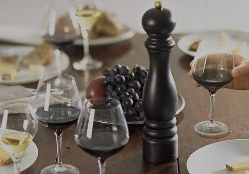 Bottiglia di macinazione di sale e pepe di ceramica per cucina gourmet