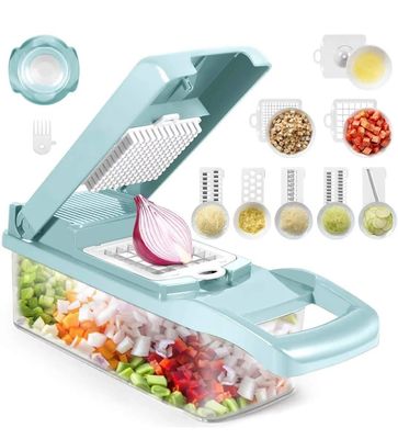 Logo personalizzato Acciaio inossidabile 8 lame Patata Cipolla Chopper alimentare Mandolina Tagliatrice di verdure