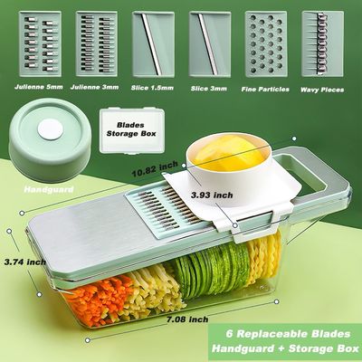 Tagliatrice di verdure in acciaio inossidabile per la preparazione rapida e semplice