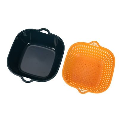 6 pcs Quadratura multifunzionale frutta verdura lavaggio Cesto di stoccaggio e lavaggio